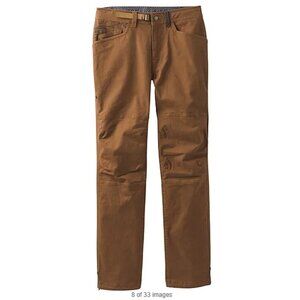 prAna Continuum Pant M4CONT314 Sepia Mens 32 SLIM FIT Organic Cotton Stretch NWT
